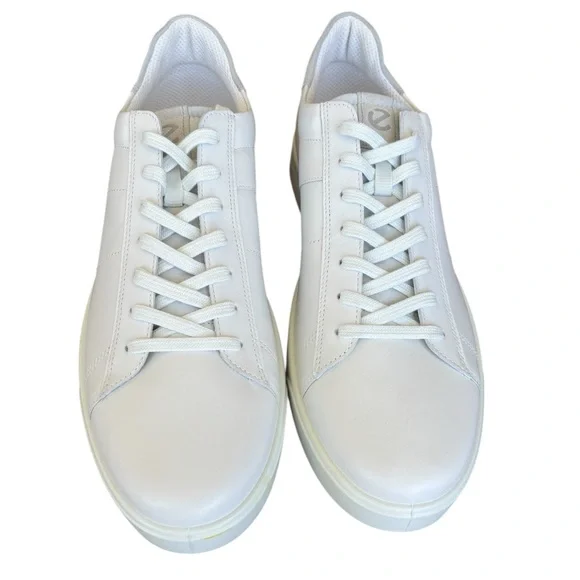 ECCO Men's Soft 60 White Lace Up Sneakers 13-13.5
